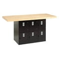 thumbnail image 2 of 2-Station Workbench in Black w 6 Lockers (w/o Vise), 2 of 2