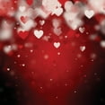 thumbnail image 2 of ABPHOTO Polyester 5x7ft Valentine's Day Backdrop Sweet Hearts Bokeh Red Glitter Sequins Romantic Wallpaper Photography Background Girls Lover Wedding Party Decoration Photo Studio Props, 2 of 3
