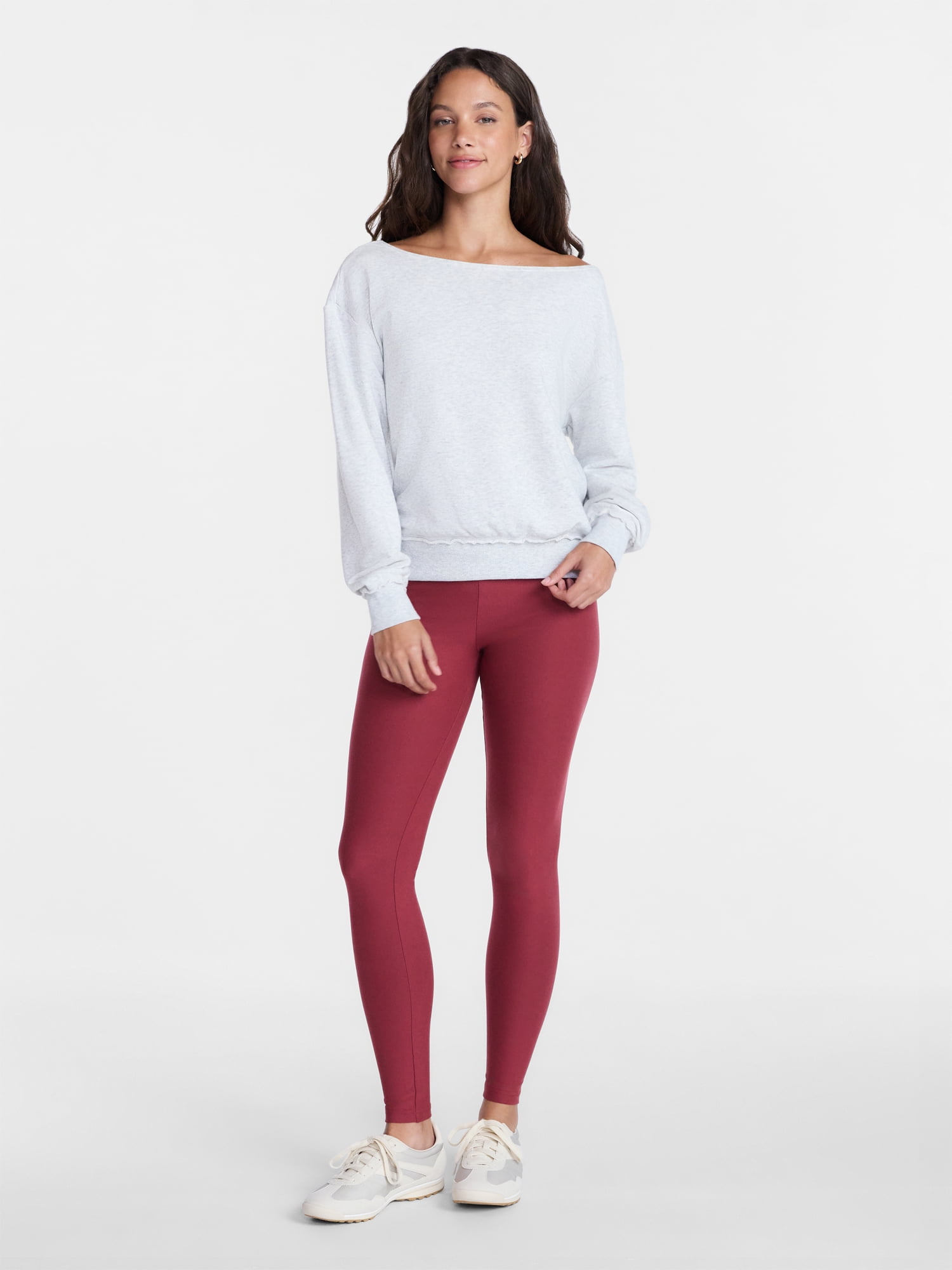 No Boundaries Super Soft Core Ankle Leggings, 27.5'' Inseam, Women's and Women's Plus XXS-4X
