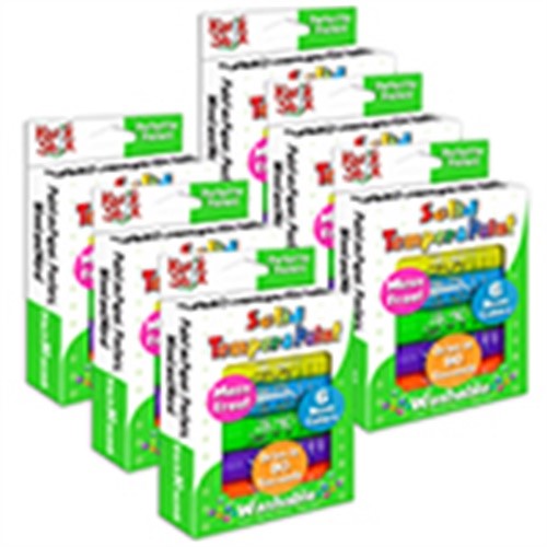 Kwik Stix Solid Tempera Paint Stick, Neon Colors, 6 Per Pack, 6 Packs