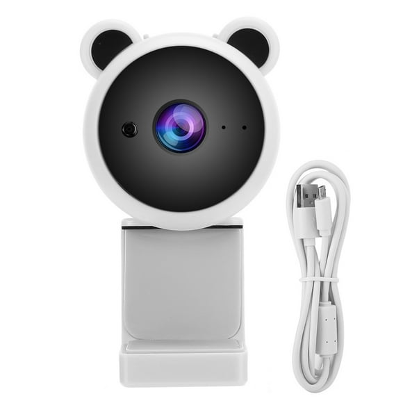 USB Computer Camera,1080P HD USB Computer Camera Video Recording Digital Webcam BuiltIn Microphone for Live Broadcast Video Meeting, Gaming[white]
