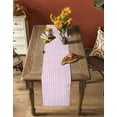 thumbnail image 5 of Pink White Stripe Table Runner 72 Inches, Modern Minimalist Geometric Striped Bed Runner Dresser Scarves Tabletop for Indoor Outdoor Parties/Ceremony/Banquet, 18" x 72", 5 of 8