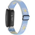thumbnail image 1 of wonima11 Compatible with Fitbit Inspire 2/ Inspire HR/Inspire Adjustable Elastic Nylon Bands,Replacement Soft Stretchy Breathable Braided Fabric Pattern Loop Strap for Women Men, 1 of 1