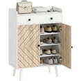 thumbnail image 1 of HOMCOM Armoire à Chaussures, Armoire de Rangement pour Chaussures avec Tablettes Ajustables, Blanc, 1 of 10