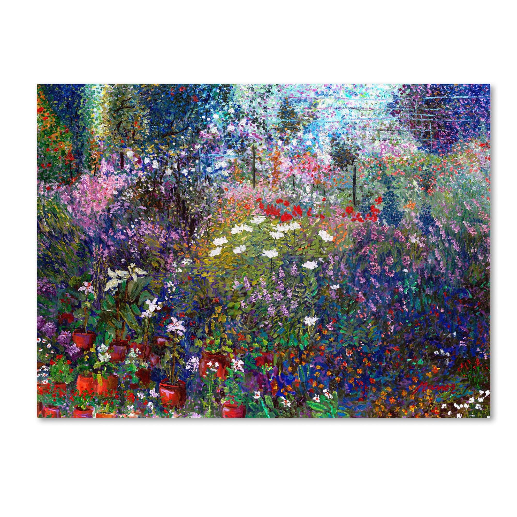 Trademark Fine Art "Garden In Maui II" Canvas Art by Manor Shadian