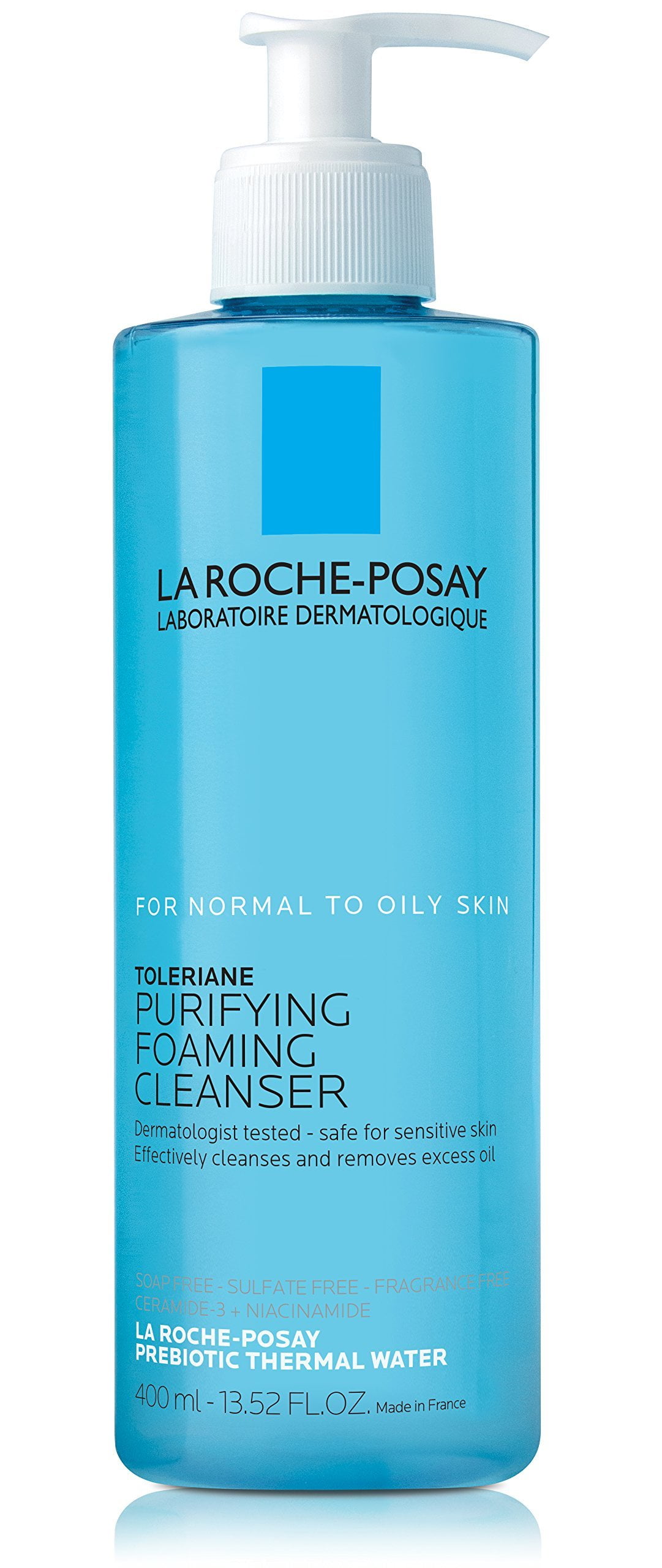 La Roche-Posay Toleriane Face Wash Cleanser, 13.52 Oz Purifying Foaming Cleanser to Oily Skin 13.5 fl. oz. - Walmart.com