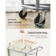 thumbnail image 5 of Cesto de Ropa SONGMICS con Ruedas 130L Bolsa Cremoso Blanco, 5 of 6