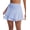 Light Blue, variant on Women's 15'' High Waisted Swim Skirt Bathing Suit Tankini Swimsuit Bottoms Ruffle Quick Dry with Slant Pockets UPF 50+ Black 3XL