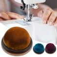 thumbnail image 4 of Walbest Glossy Surface Pin Cushion, Wooden Base Needle Pincushion Round Pin Cushion for Sewing Needle Holder or DIY Crafts, 4 of 7