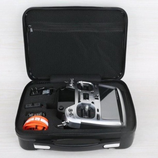 Bolsa de almacenamiento para control remoto de avión, color negro, resistente, a prueba de golpes, compatible con cierre de cremallera para /i6x at9S