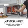 thumbnail image 3 of Hamilton Beach 6-in-1 XL Digital Air Fryer Oven with French Doors, 6-Slice Countertop Oven, Stainless Steel, 3 of 9