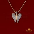thumbnail image 4 of King of Blings CROSS with Wings White Diamond Necklace Pendants 0.44 ct. t.w. 925 Sterling, Sterling Silver (Includes Gift Box), 4 of 14