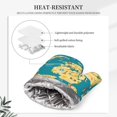 thumbnail image 5 of Disketp World Map With Landmarks Oven Mitts And Potholders Bbq Gloves-Oven Mitts And Pot Holders With Recycled Infill Silicone Non-Slip Cooking Gloves For Cooking Baking Grilling, 5 of 9