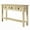 Unpainted DIY product, variant on Bridge Brazil Wood Hall Table Console 3 Drawers Corona | Furniture Dash - N/A White wash stain, tops in antique brown stain. Stained