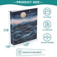 thumbnail image 3 of FORMRS 3 Ring Binder 1.5 inch with Pockets Set of 2 Clip Board 200 Sheets Capacity, Ocean Waves, 3 of 8