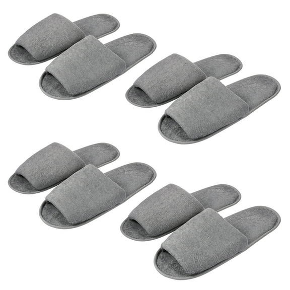 MRLESS 4 Pairs Portable Travel Folding Slippers Unisex Guest Spa Hotel Disposable Comfortable Indoor Shoes