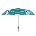 thumbnail image 2 of ALAZA Skull in Wave UPF 50+ Compact Folding Umbrella for Rain Travel Umbrella Packable, 2 of 8