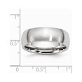 thumbnail image 2 of Bague en Satin Demi-Rond Gravable Chrome 7mm Taille 10 Bijoux Cadeaux pour Femmes, 2 of 4