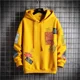 thumbnail image 4 of Sudadera con capucha de anime para hombre, estilo manga, con gráfico amarillo, estilo Harajuku, moda coreana, estética Y2k, vintage, S, para hombre, 4 of 5