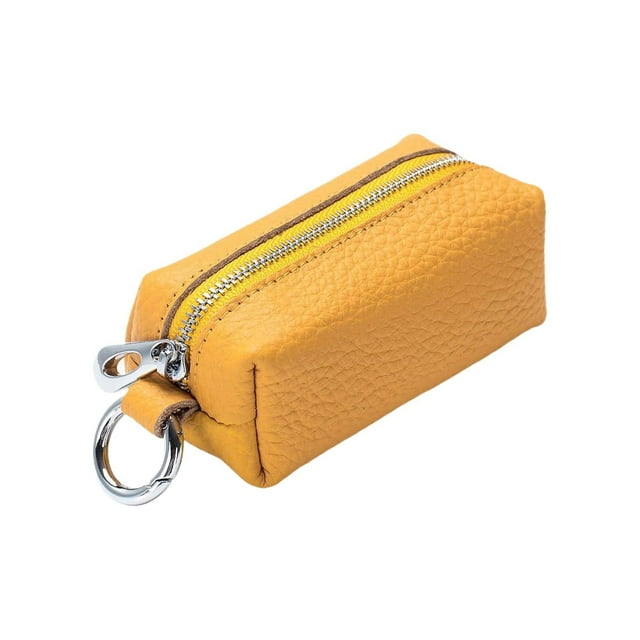 Leather Coin Purse, Furenl Leather Purse & Car Key Holder – Small Handheld Change Purse With Key Ring For Women & Men, Change Pouch
