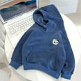 thumbnail image 3 of Eltusu Boys Hoodies, Loose Pullover Casual Long Sleeve Boys Sweatshirts Blue Size 10-12 T, 3 of 5