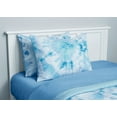 thumbnail image 3 of Mainstays Blue Tie Dye 8 Piece Bed in a Bag Comforter Set with Sheets, King, 3 of 13