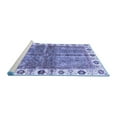 thumbnail image 2 of Ahgly Company Machine Washable Indoor Rectangle Oriental Blue Traditional Area Rugs, 8' x 12', 2 of 4
