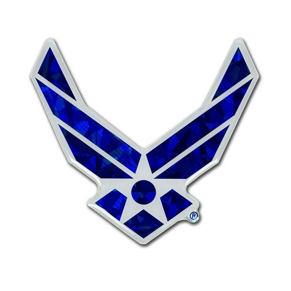 Elektroplate U.S. Air Force Wings Automotive Decal 3” x 3.25” | Premium Weatherproof Military Sticker Decal for Cars, Trucks, Bikes, Laptops, and More