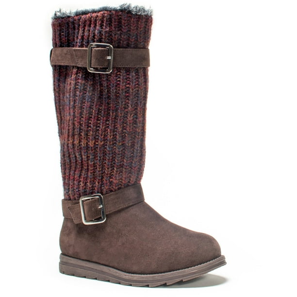 muk luks lacy knee high boots
