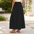 thumbnail image 6 of Maxi Skirt for Women Floral Elastic Flowy Long Skirts Beach Cover Up Vacation Skirt, 6 of 8
