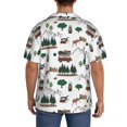 thumbnail image 5 of Fotbe Camping Caravan 2 print Short Sleeve Button Down Shirts for Men Casual Summer Beach Wrinkle Free Shirt-X-Large, 5 of 7