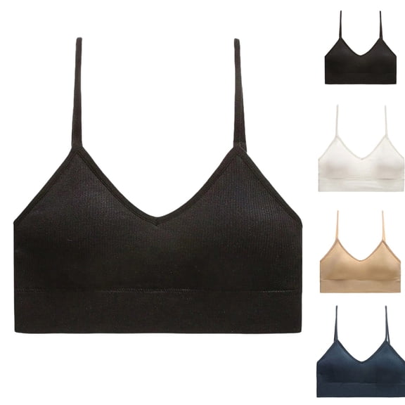 YYV Strapped Yoga Tank Sports Bra Solid Color Quick-Dry Breathable Removable Pads Racerback Support Comfortable Fit For Gym Pilates Running And Everyday Activewear