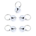 thumbnail image 1 of RomaMX 5 uds., Campanas de oro y platino, campanas de Navidad de cobre abierto, accesorios para mascotas, campanas para perros y gatos, decoración de cobre para la vida silvestre, 1 of 8