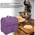 thumbnail image 3 of Stand Mixer Dustproof Cover, Mixer Cover with Organizer Bag, Dust Cover for Kitchen Mixers Kitchen Appliance Dust Cover with Top Handle Kitchen Stand Mixer Aid Mixer Cover Mixer Storage Bag(Purple), 3 of 8