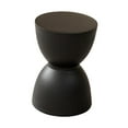 thumbnail image 1 of Taburete pequeño redondo para cambiar zapatos, mueble multiusos sencillo y elegante. Negro, 1 of 9
