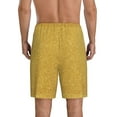 thumbnail image 3 of Easygdp Gold Shiny Men's Short Pajama Pants, Sleep Shorts, Household Pants, Casual Pants with Pockets - Medium, 3 of 9
