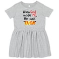 thumbnail image 3 of Inktastic When God Made Me He Said Ta-da Girls Toddler Dress, 3 of 5