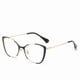 thumbnail image 1 of Stylish Computer Reading Glasses Blue Light Blocking Cat Eye Readers for Women +200 D1 Color Spring Hinge Design, 1 of 5