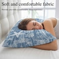 thumbnail image 5 of Haze Blue Coastal Pillow Covers Queen, Summer Beach Nautical Starfish Coral Vintage Soft Brushed Microfiber Breathable Throw Pillow Covers, Pillowcase with Zipper for Couch Sofa Bedroom 20"x30", 5 of 9