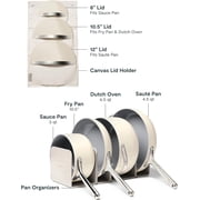 Caraway Ceramic Non-Stick Pots & Pans Cookware Set, 12- Piece, Cream