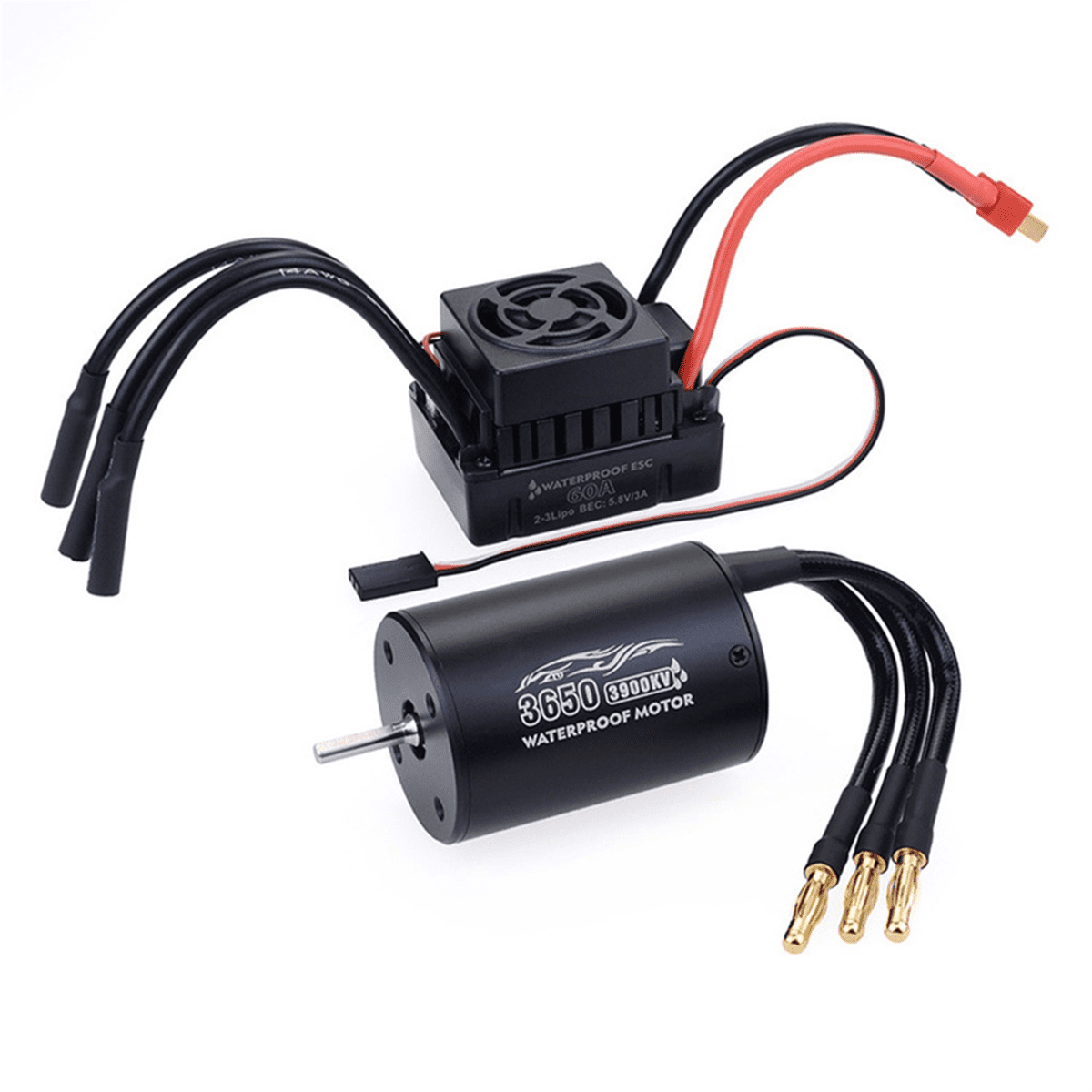 GOTOTOP Carte de programmation ESC 1/10 1/12 Kit de carte de programmeur ESC sans brosse 80A