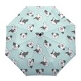 thumbnail image 4 of Dog Pet Lover Rain Umbrella Three Folding Durable Portable Manual Parasol ShopWise Round, 4 of 20