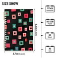 thumbnail image 2 of FORMRS 1-Subject Spiral Notebook 8" x 5" College Ruled 60 Refillable Sheet A5 Hard Cover, Red Block Pattern, 2 of 7