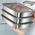 thumbnail image 4 of Stainless Steel Food Storage Containers with Secure Lids for Efficient Kitchen Organization, 4 of 9