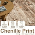 thumbnail image 5 of Dowellia Boho Area Rugs for Living Room 5'x 7' Machine Washable Vintage Print Large Throw Non Slip Bedroom Rugs, Brick Red, 5 of 6