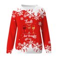 thumbnail image 2 of Gibobby Sudadera navideña mujer informal de casa con estampado navideño para mujer(AG,G), 2 of 4