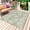 Green, variant on Sage Green Leaves Outdoor Rug 3x5 Ft - Reversible Patio Rug Outdoor Camping Rugs, Vintage Abstract Art Botanical Washable Indoor Outdoor Area Rugs, Non-Slip Outdoor Carpet Runner for Deck/Porch