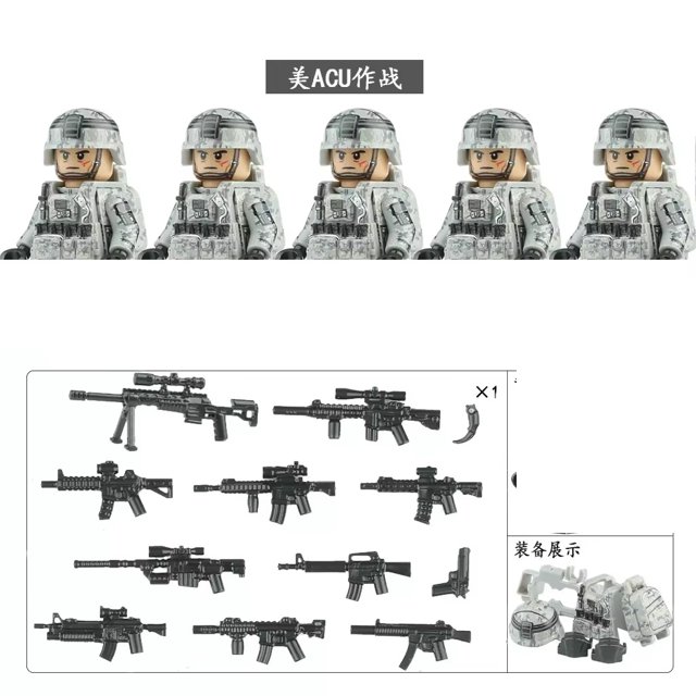 Bandidos militares SWAT policía fuerzas especiales bloques de construcción Mini figura de acción ladrillos juguetes