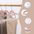 thumbnail image 4 of WJSXC Hangers Savings on Sale! Flocked Clothes Hanger Home Adult Non-Slip Drying Rack No Mark Hanger, 16.5 Inches, 10-Pack, Great for Adult Closets, Clothes, Pants, Coat and More Pink, 4 of 6