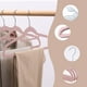 thumbnail image 4 of Perchas antideslizantes flocada para armarios de adultos, percha slim sin marca de 16,5 pulgadas para pantalones y abrigos, pack de 10, 4 of 6